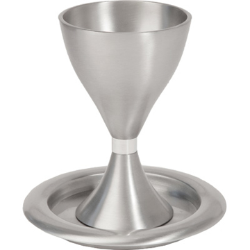 Picture of גביע קידוש מודרני - צלחת - אלומיניום - CM-1 | יאיר עמנואל